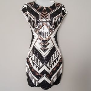 Express Beaded Party Dress XS